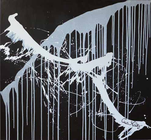 Obra AV — 01, acrílico sobre tela, 120 × 110 cm, de Ana Vélez