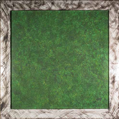 Obra AV — 05, acrílico sobre tela, 94 × 94 cm, de Ana Vélez