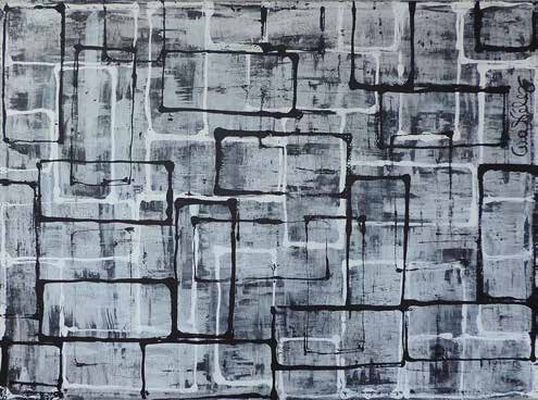 Obra AV — 08, acrílico sobre tela, 110 × 80 cm, de Ana Vélez