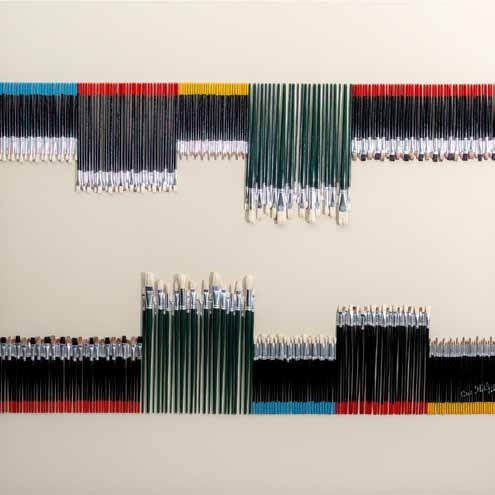 Obra AV — 12, acrílico sobre tela, 120 × 120 cm, de Ana Vélez