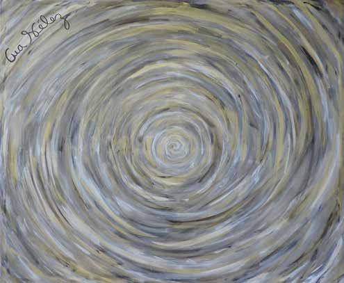 Work AV — 17, acrylic on canvas, 110 × 90 cm, by Ana Vélez