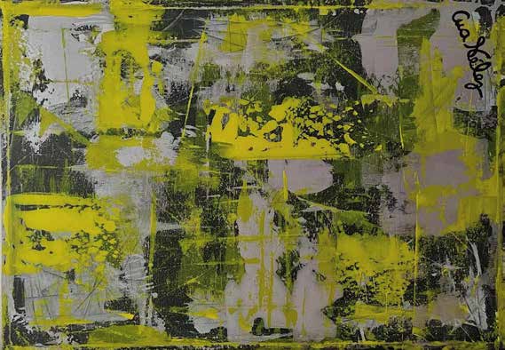Obra AV — 21, acrílico sobre tela, 100 × 70 cm, de Ana Vélez