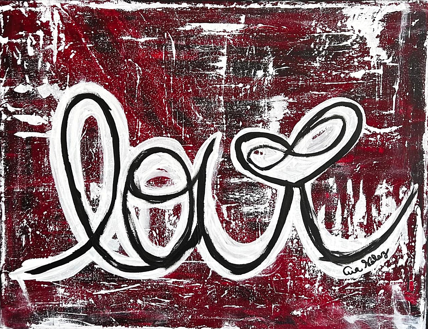 Obra AV — 30, acrílico sobre tela, 91 × 60 cm, de Ana Vélez