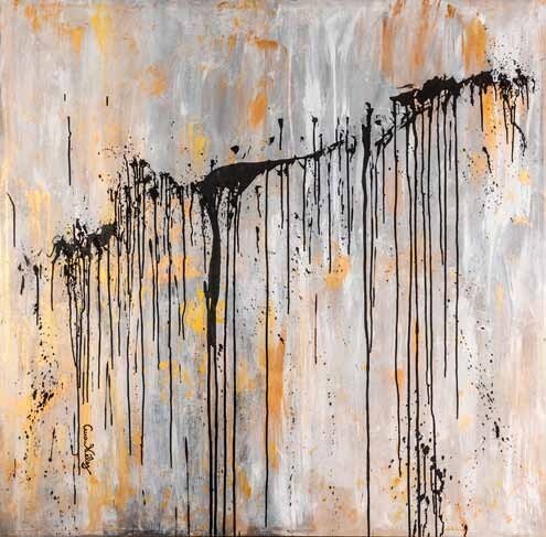 Work AV — 45, acrylic on canvas, 120 × 120 cm, by Ana Vélez