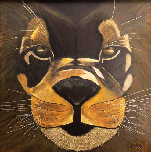 Obra AV — 58, acrílico sobre tela, 134 × 134 cm, de Ana Vélez
