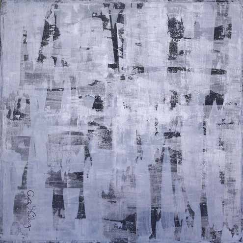 Obra AV — 66, acrílico sobre tela, 100 × 100 cm, de Ana Vélez
