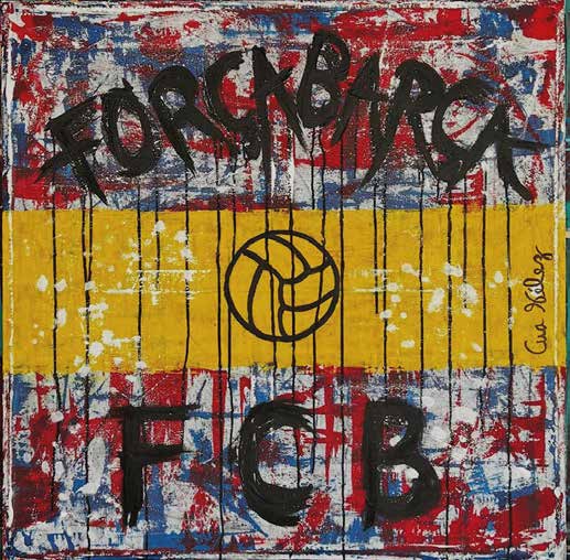 Obra AV — 70, acrílico sobre tela, 100 × 100 cm, de Ana Vélez