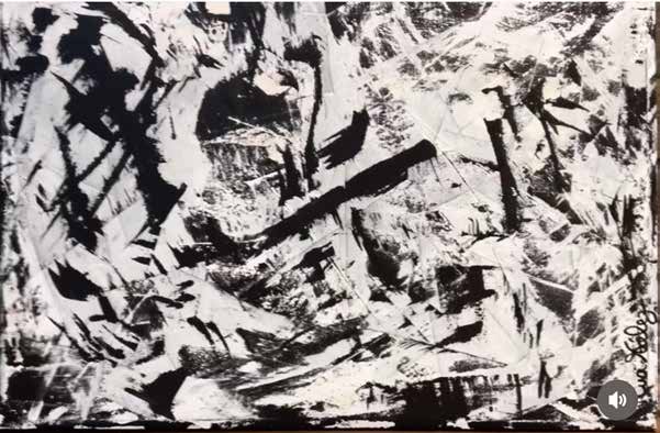 Obra AV — 72, acrílico sobre tela, 120 × 80 cm, de Ana Vélez
