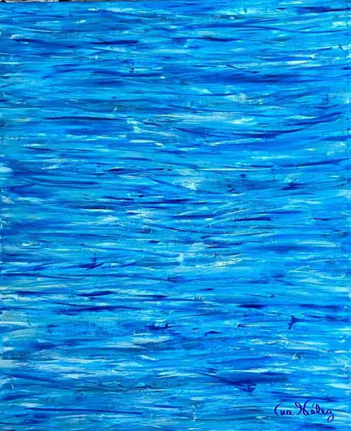 Obra AV — 74, acrílico sobre tela, 100 × 140 cm, de Ana Vélez
