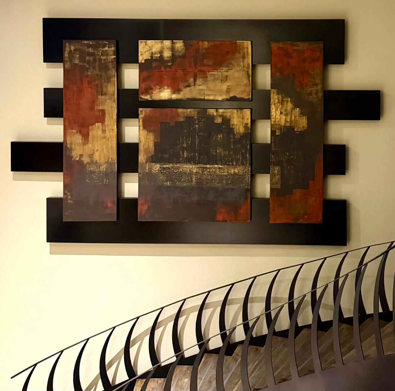 Obra AV - 78, acrílico sobre tela, 450 × 350 cm, de Ana Vélez